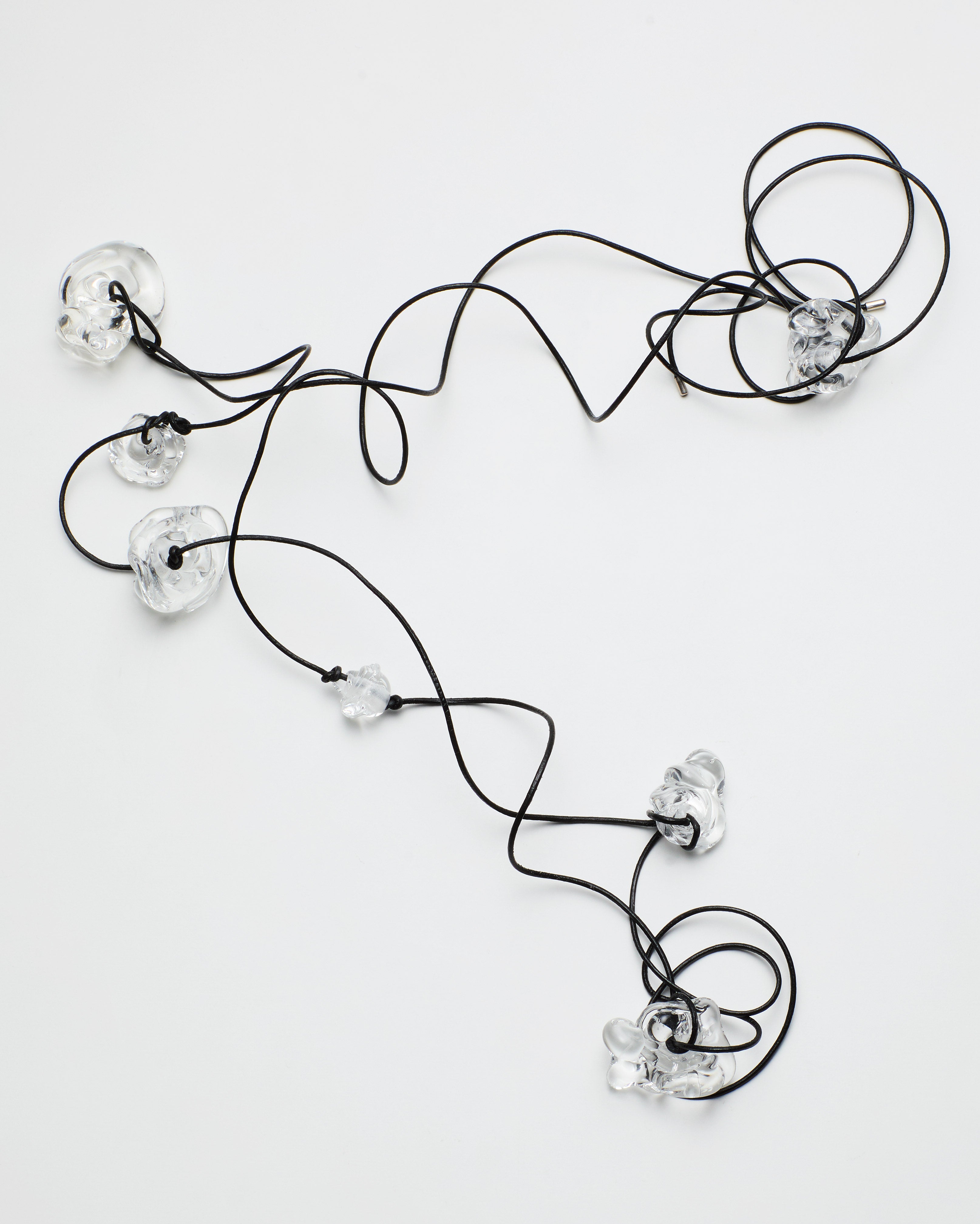 Pure / Multiple Beads / Leather Waist Cord